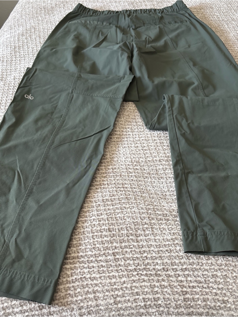 ALO Yoga Sage Green Utility Pants with Button Waist - Picture 3 of 9